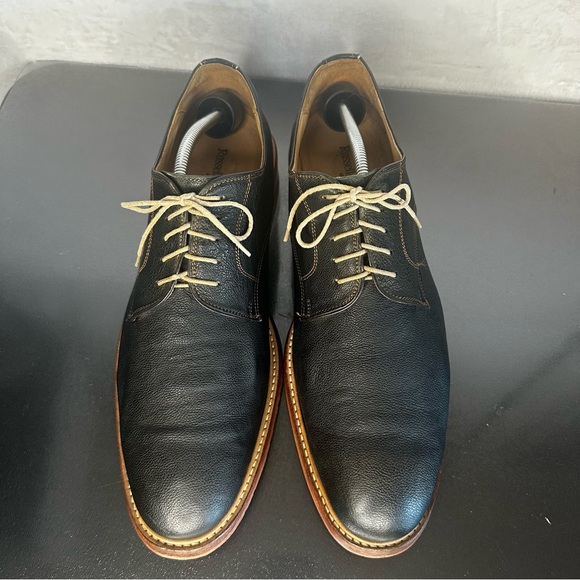 Russell & Bromley Men's Leather Derby Rubber Soles Black Size 11 Made In London - Picture 9 of 11